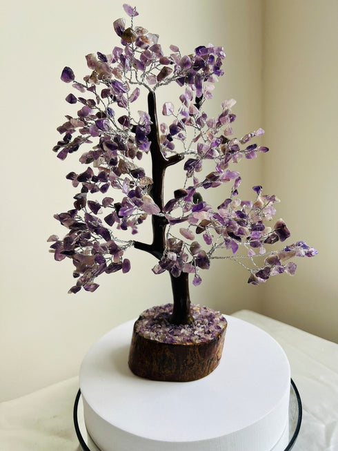 Pushkar Amethyst Tree 300 Crystal 10-12 Inch